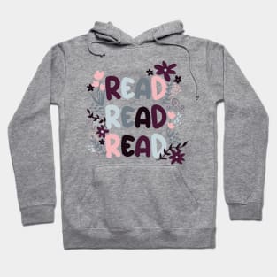 Read Read Read with Pretty Florals Hoodie